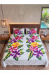 Hand Painted Rayon Bedsheet Set King Size